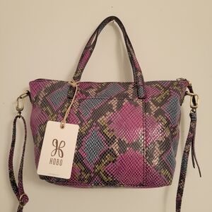 HOBO International Mini "Kingston" Faux Snake Print Leather Purse
